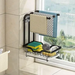 The Culinary Kit Küche & Esszimmer-Abtropfgestell mit Abtropffläche – platzsparender Küchen-Organizer