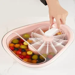 The Culinary Kit Küche & Esszimmer-Abtropfkorb für Obst und Gemüse – manuelles Küchenwerkzeug