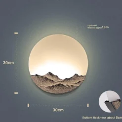 Willow u0026 Whim Wohndeko|Beleuchtung-Acryl LED Mond Wandlampe - Dekoratives Nachtlicht