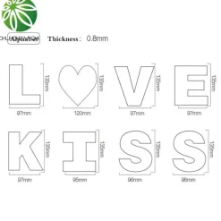 Tom Küche & Esszimmer-Acryl-Kuchenschablonen-Set – Fondant-Ausstechwerkzeuge für Zuckerdekoration