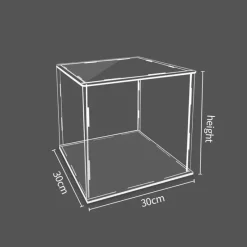 Tom Küche & Esszimmer-Acryl-Spielzeugvitrine - Transparente Sammler-Aufbewahrungsbox