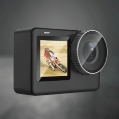 Trail Tech Camping-Werkzeuge|Outdoor-Artikel-Action-Kamera mit zwei Bildschirmen – Motion Master Adventure Cam