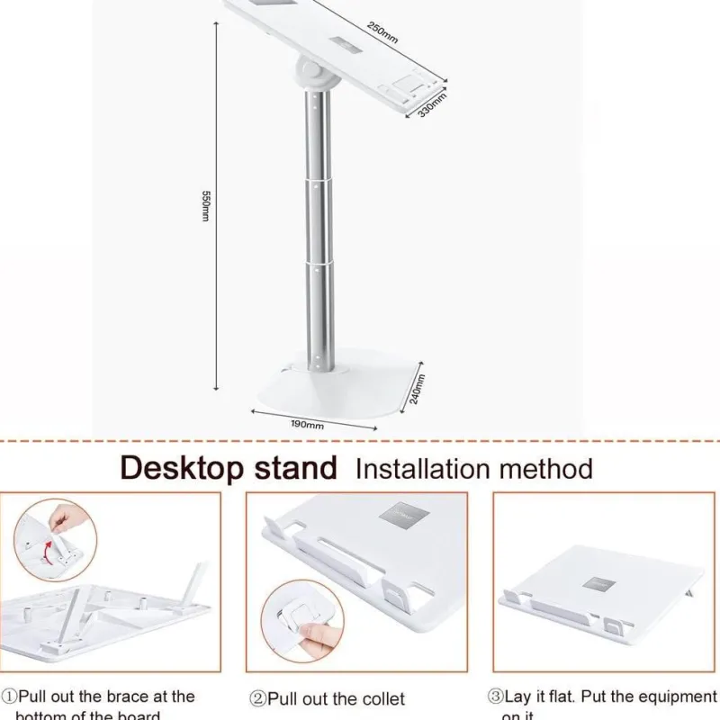 The Decor Haven Möbel-Adjustable Ergonomic Laptop Stand - Height-Adjustable Desk Accessory