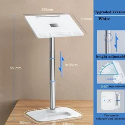The Decor Haven Möbel-Adjustable Ergonomic Laptop Stand - Height-Adjustable Desk Accessory