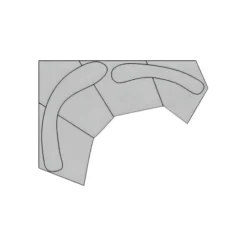 Cozy Living Möbel-Adèle Sectional Sofa - Modern Comfort Living Room Furniture