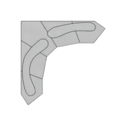 Cozy Living Möbel-Adèle Sectional Sofa - Modern Comfort Living Room Furniture