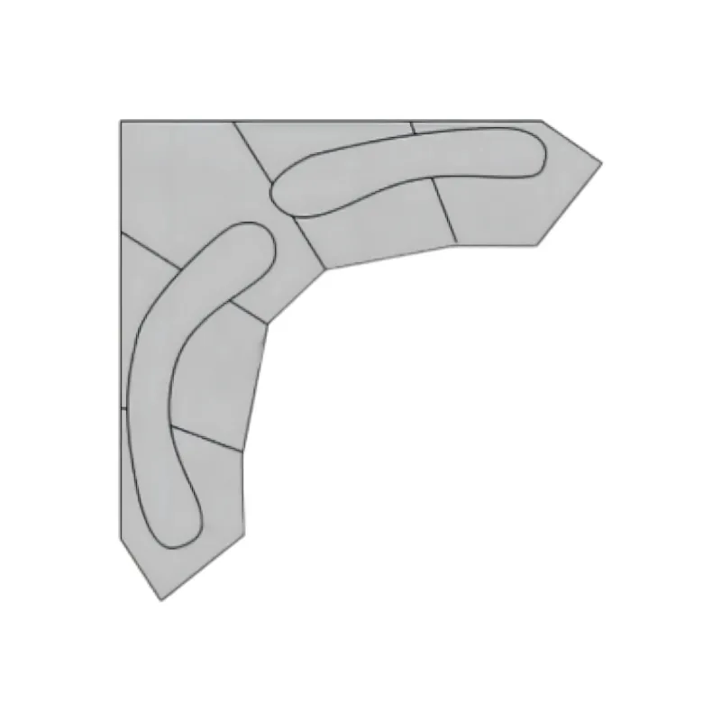 Cozy Living Möbel-Adèle Sectional Sofa - Modern Comfort Living Room Furniture