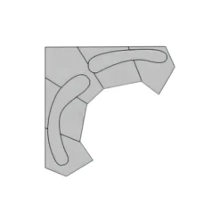 Cozy Living Möbel-Adèle Sectional Sofa - Modern Comfort Living Room Furniture