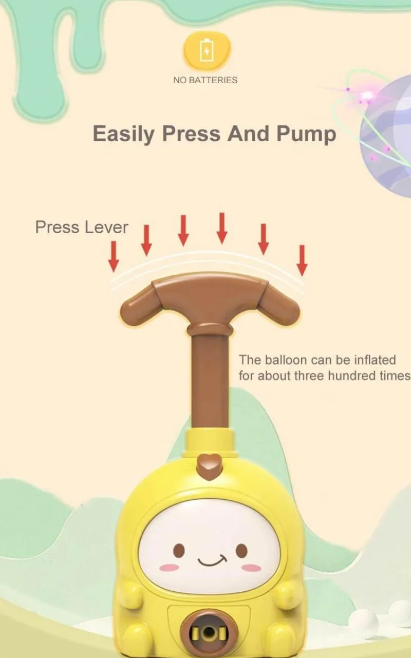 The Decor Haven Babyspielzeug-Aerodynamisches Ballonauto-Spielzeug – Motorbetriebenes Spielzeugfahrzeug