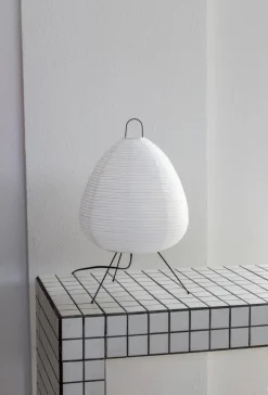 The Gilded Nest Wohndeko|Beleuchtung-Akari Inspired Table Lamp – Handmade Washi Paper Light Sculpture