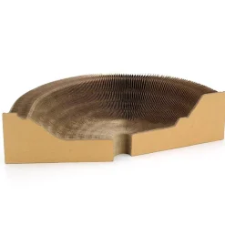 TailTrend Haustierzubehör|Haustierbetten-Akkordeon-Katzenkratzbett – Verspieltes Möbel für Katzen