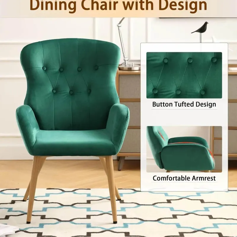 Comfort u0026 Style Möbel-Akzentstuhl aus Samt – Moderne, elegante Wohnzimmermöbel