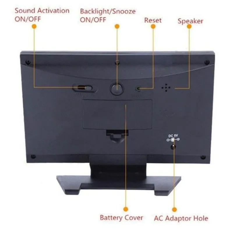 Willow u0026 Whim Heimwerkzeuge-Alarm Pro LCD-Wetterstationsuhr