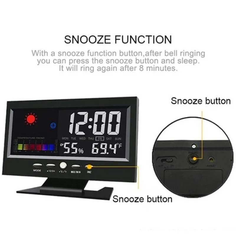 Willow u0026 Whim Heimwerkzeuge-Alarm Pro LCD-Wetterstationsuhr