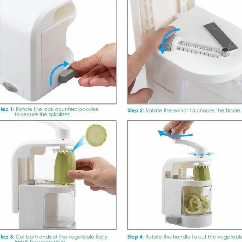 The Culinary Kit Küche & Esszimmer-All-in-One-Küchenhobel – Multifunktionales grünes Gourmet-Werkzeug