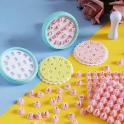 Tom Küche & Esszimmer-Alphabet-Plätzchen-Stempel-Set, lustige Backformen für kreative Dekoration