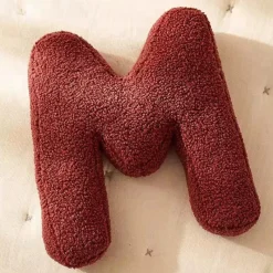 Tom Wohndeko-Alphora Alphabet Letter Fleece Pillow – Cozy Decorative A-Z Cushions
