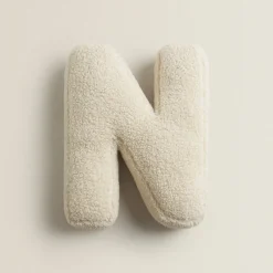Tom Wohndeko-Alphora Alphabet Letter Fleece Pillow – Cozy Decorative A-Z Cushions
