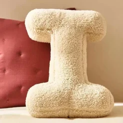 Tom Wohndeko-Alphora Alphabet Letter Fleece Pillow – Cozy Decorative A-Z Cushions