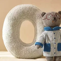 Tom Wohndeko-Alphora Alphabet Letter Fleece Pillow – Cozy Decorative A-Z Cushions