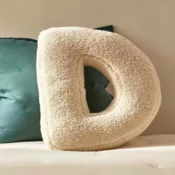 Tom Wohndeko-Alphora Alphabet Letter Fleece Pillow – Cozy Decorative A-Z Cushions