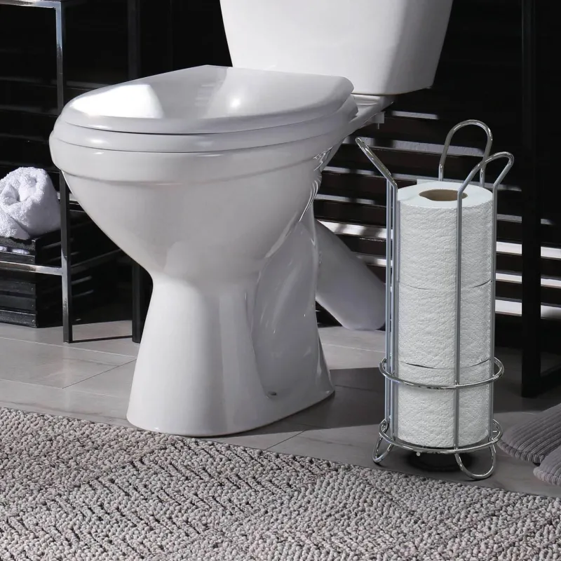 Aqua Essence Badezimmer-Alton Toilet Paper Holder - Bathroom Organizer Stand