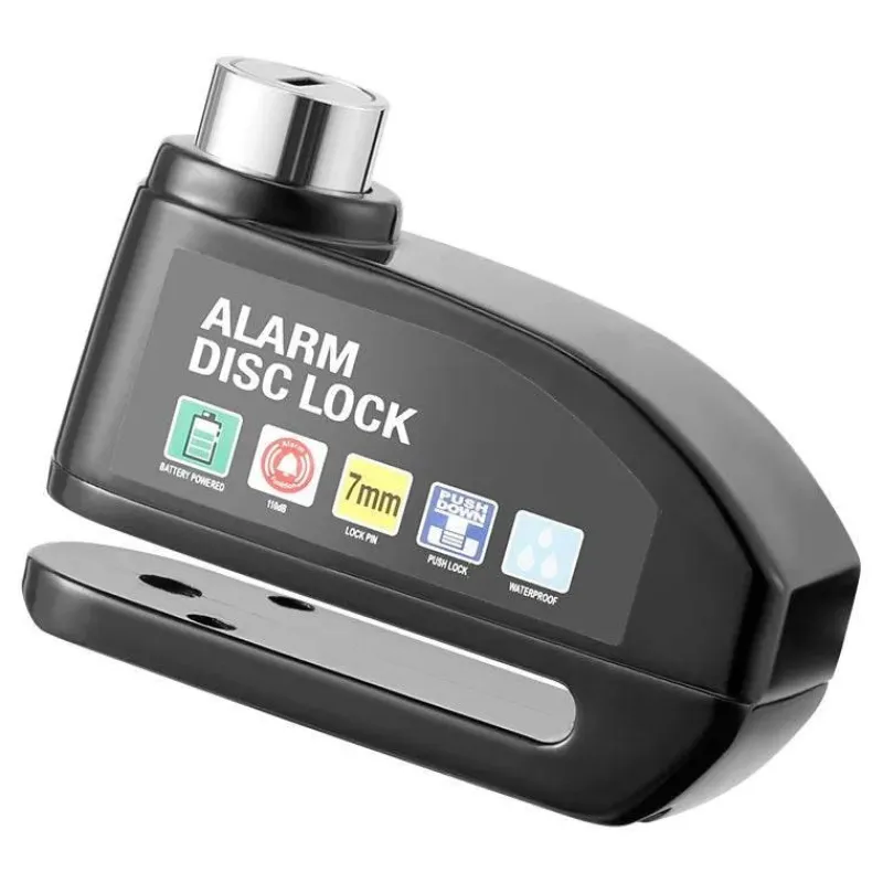 Decor Fahrräder & Verkehr-Aluminium-Scheibenbremsenschloss - Diebstahlsicherung mit Alarm