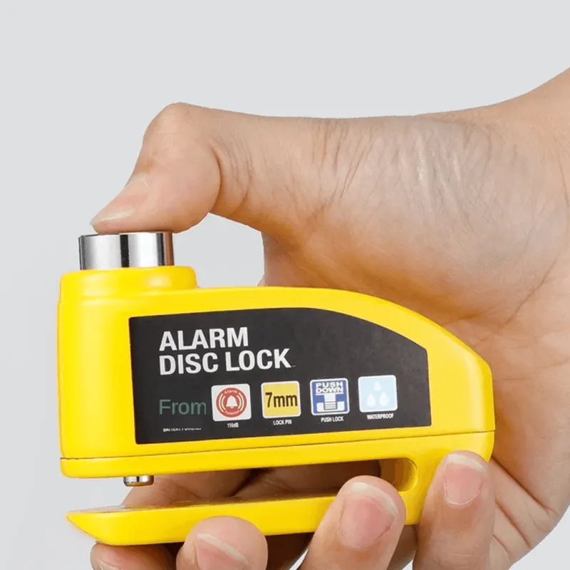 Decor Fahrräder & Verkehr-Aluminium-Scheibenbremsenschloss - Diebstahlsicherung mit Alarm