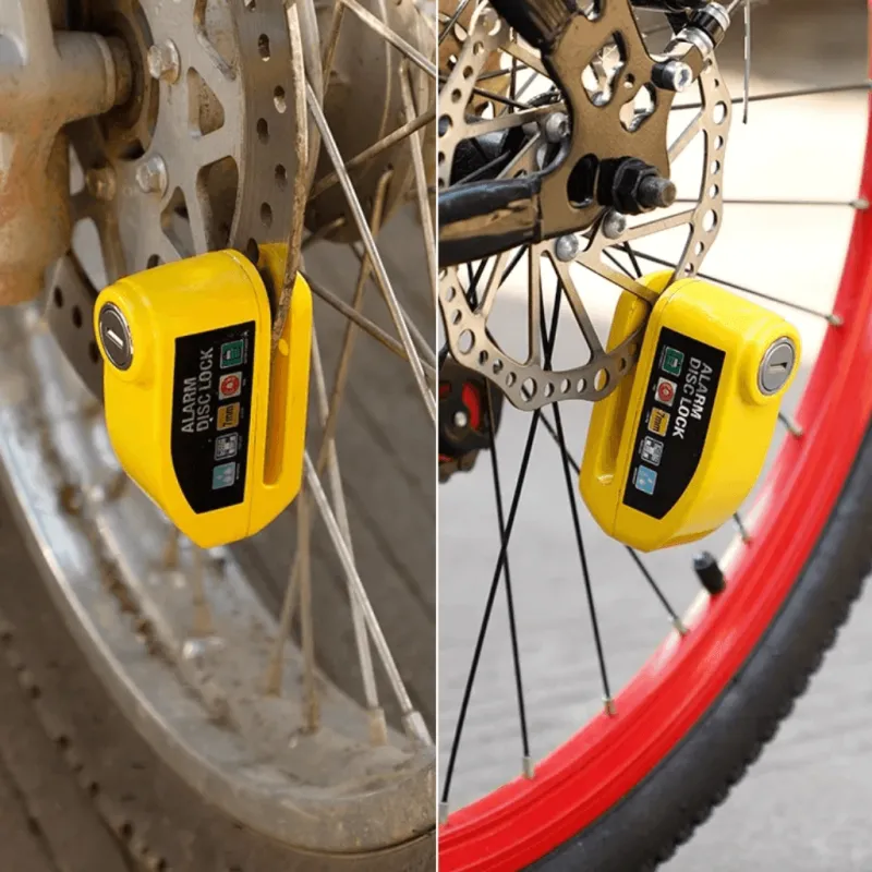 Decor Fahrräder & Verkehr-Aluminium-Scheibenbremsenschloss - Diebstahlsicherung mit Alarm