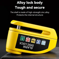 Decor Fahrräder & Verkehr-Aluminium-Scheibenbremsenschloss - Diebstahlsicherung mit Alarm