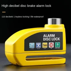 Decor Fahrräder & Verkehr-Aluminium-Scheibenbremsenschloss - Diebstahlsicherung mit Alarm