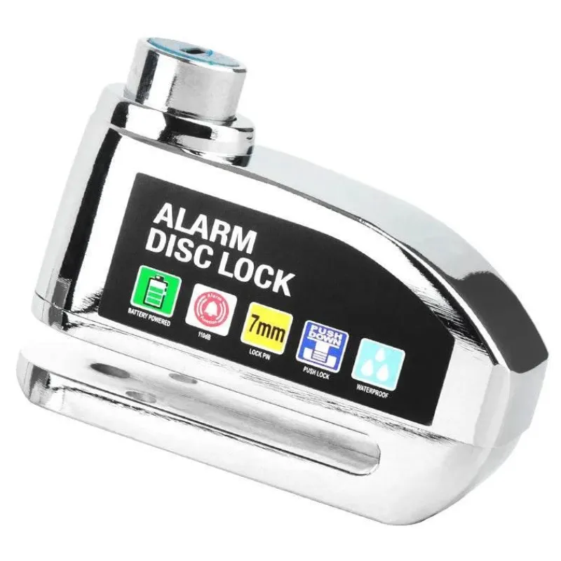 Decor Fahrräder & Verkehr-Aluminium-Scheibenbremsenschloss - Diebstahlsicherung mit Alarm