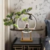 Comfort u0026 Style Beleuchtung-Aluminum Ring Table Lamp - Modern Creative Lighting