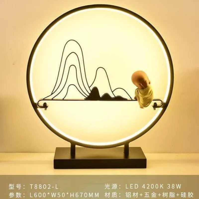 Comfort u0026 Style Beleuchtung-Aluminum Ring Table Lamp - Modern Creative Lighting