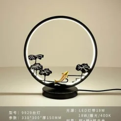 Comfort u0026 Style Beleuchtung-Aluminum Ring Table Lamp - Modern Creative Lighting