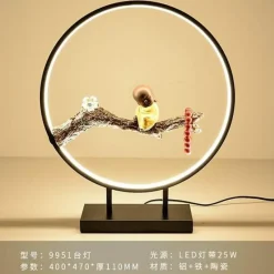 Comfort u0026 Style Beleuchtung-Aluminum Ring Table Lamp - Modern Creative Lighting