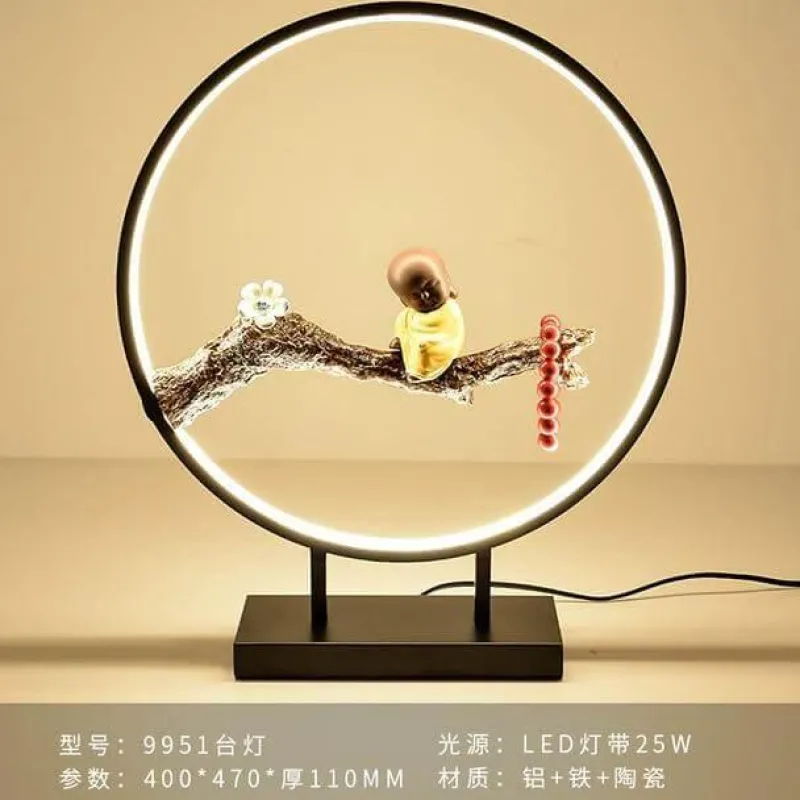 Comfort u0026 Style Beleuchtung-Aluminum Ring Table Lamp - Modern Creative Lighting