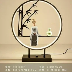 Comfort u0026 Style Beleuchtung-Aluminum Ring Table Lamp - Modern Creative Lighting