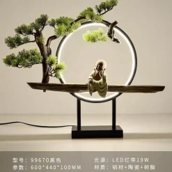 Comfort u0026 Style Beleuchtung-Aluminum Ring Table Lamp - Modern Creative Lighting