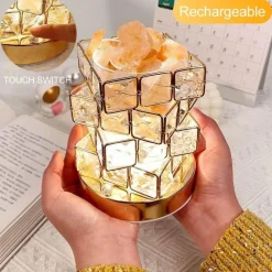 Willow u0026 Whim Beleuchtung-Ambient Crystal Cube Light - Schimmernde Stimmungslampe