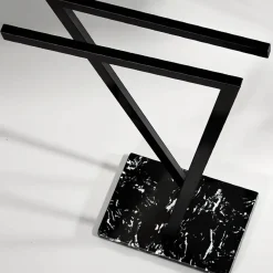 Serene Splash Badezimmer-Ambra Marble Towel Rack - Elegant Bathroom Organizer