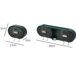 The Blissful Bath Badezimmer-An der Wand montiertes, wasserdichtes Badezimmer-Aufbewahrungsregal – eine organisierte Regallösung