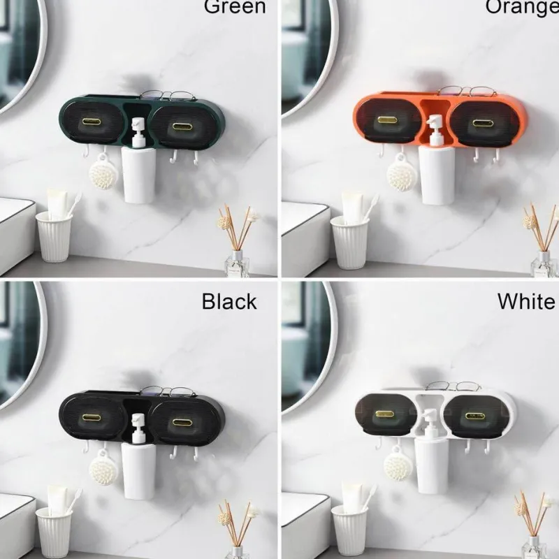 The Blissful Bath Badezimmer-An der Wand montiertes, wasserdichtes Badezimmer-Aufbewahrungsregal – eine organisierte Regallösung