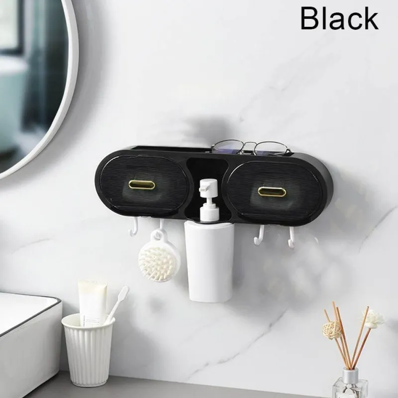 The Blissful Bath Badezimmer-An der Wand montiertes, wasserdichtes Badezimmer-Aufbewahrungsregal – eine organisierte Regallösung