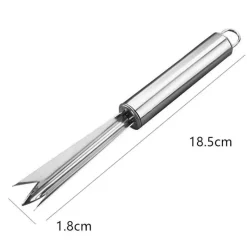 Tom Küche & Esszimmer-Ananasschälmesser – V-förmiges Edelstahlwerkzeug