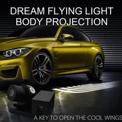Wild u0026 Free Gear Autozubehör|Automobilindustrie-Angel Wings Auto-Projektionslampen - Dekorative Autolichter