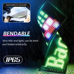 Wild u0026 Free Gear Autozubehör|Automobilindustrie-Anpassbares LED-Bluetooth-Autoschild - Fun Ride Display