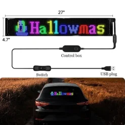 Wild u0026 Free Gear Autozubehör|Automobilindustrie-Anpassbares LED-Bluetooth-Autoschild - Fun Ride Display