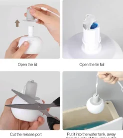 The Blissful Bath Badezimmer-Antibakterieller Badezimmer-Gelball - Desinfektionsreiniger