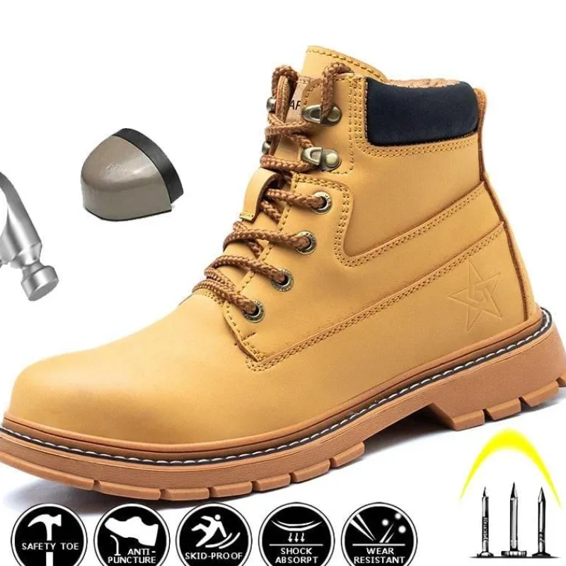 Herren Decor Herrenschuhe-Anti-Ermüdungs-Winter-Industrieschuhe - Bequeme Arbeitsstiefel